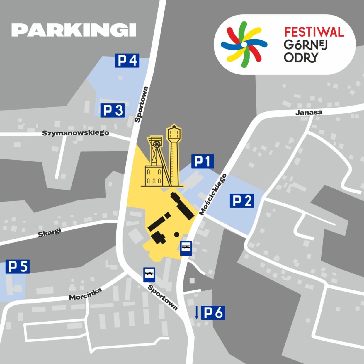 Finał Festiwalu Krainy Górnej Odry 2022 - parkingi