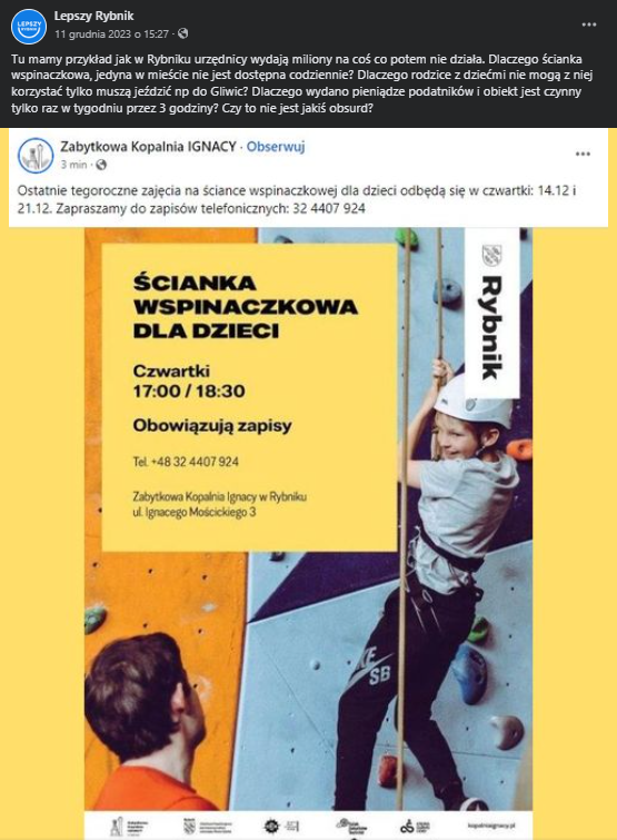 Ściana wspinaczkowa